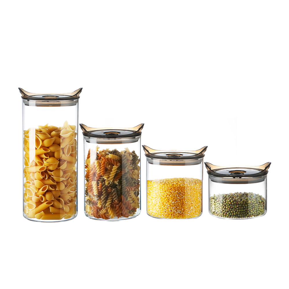 Tarro de almacenamiento de vidrio borosilicato