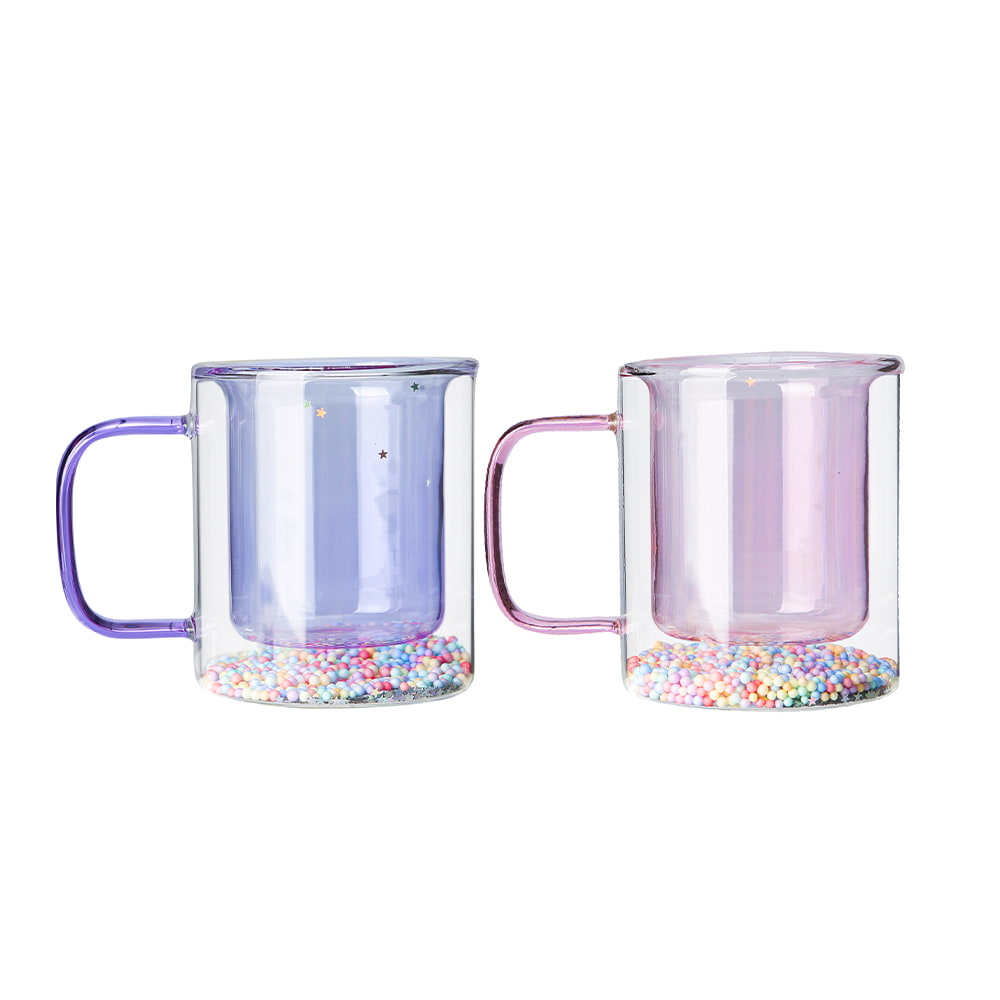 Taza de vidrio de doble pared de borosilicato