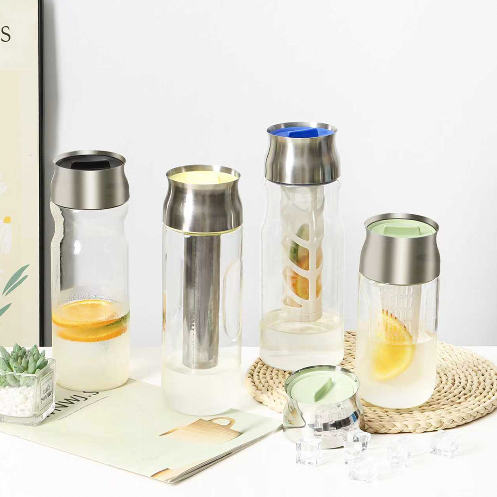 Cafetera fría con filtro de acero inoxidable