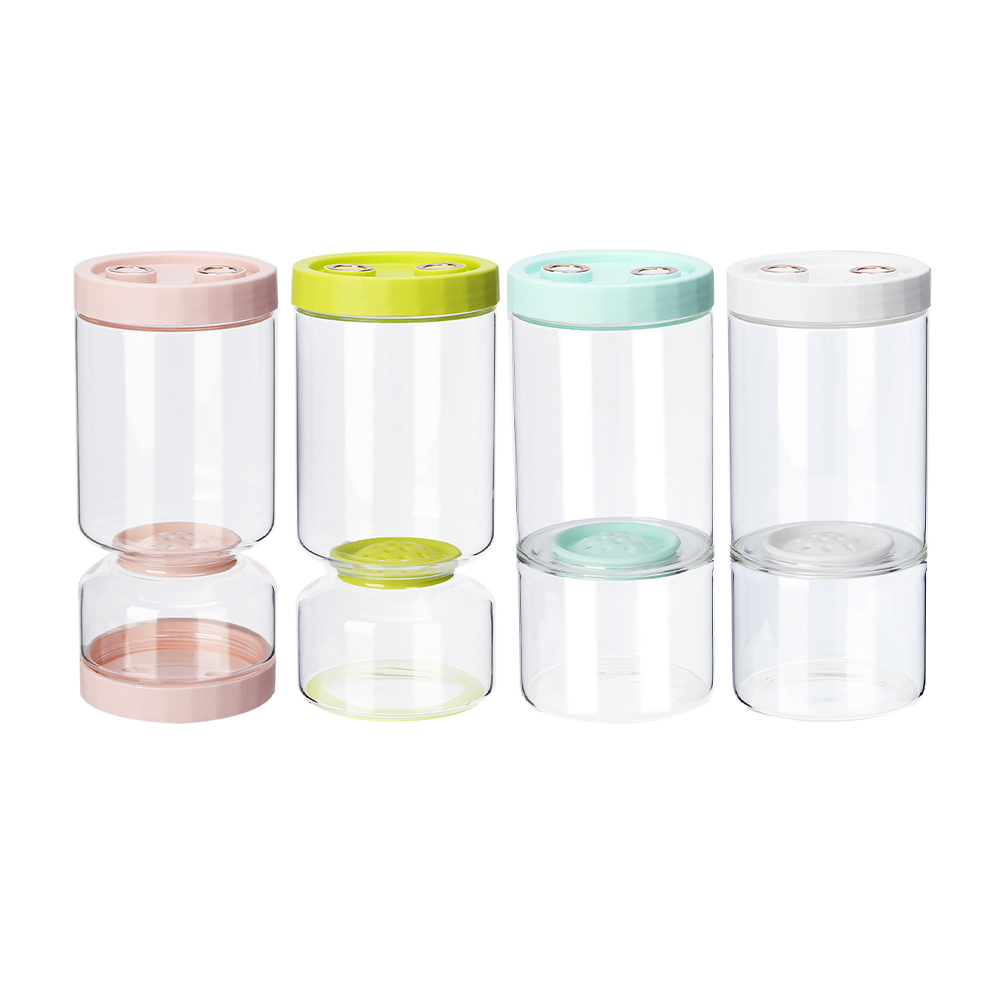 Tarro para encurtidos con forma de reloj de arena desmontable