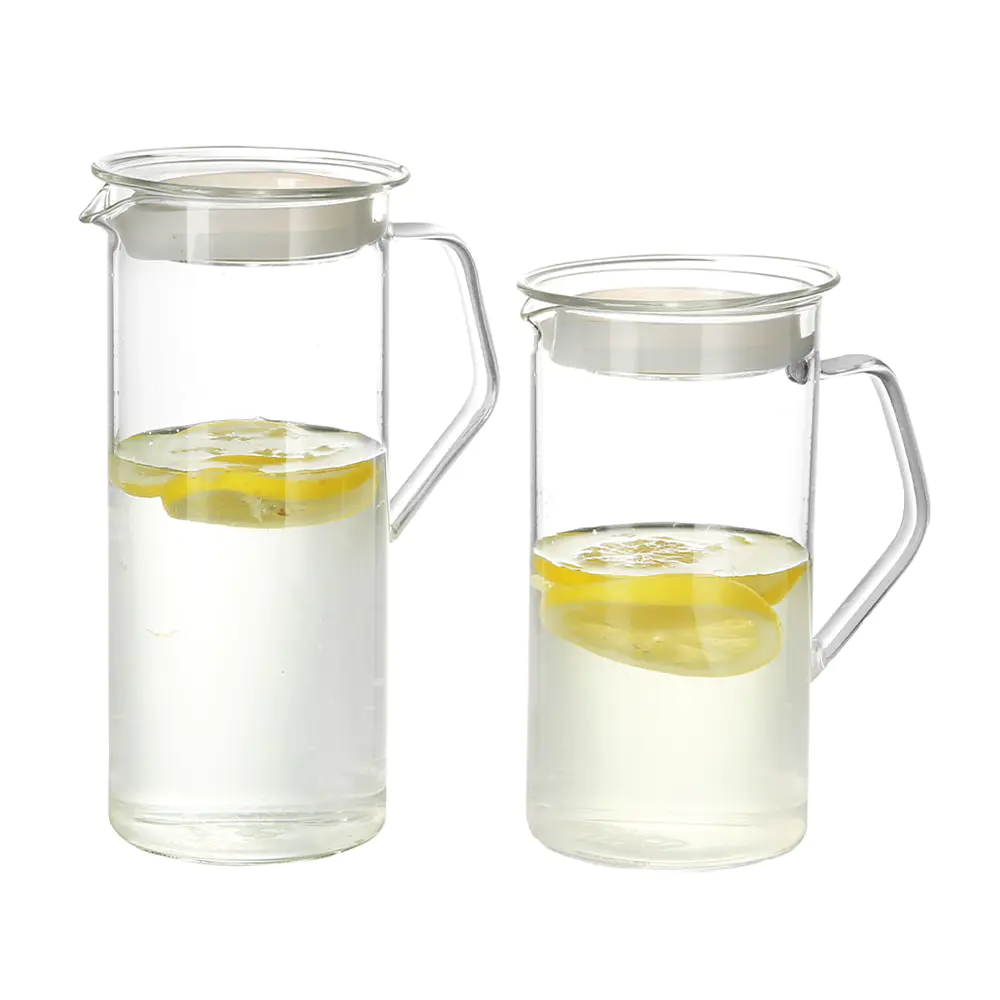 Jarra de agua de vidrio de borosilicato