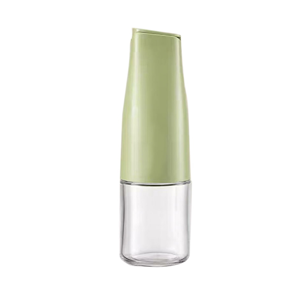 Botella dispensadora de aceite de vidrio con tapa automática