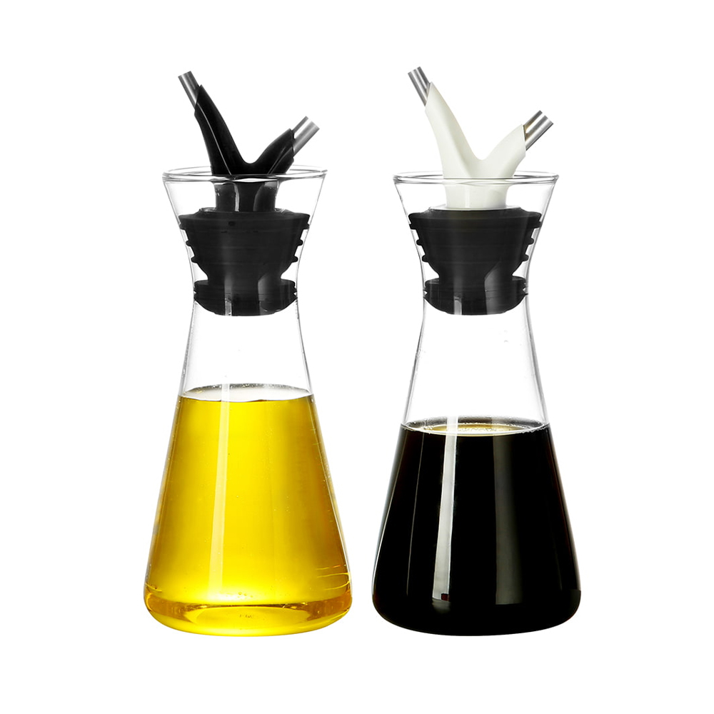 Botella dispensadora de aceite de vidrio moderna