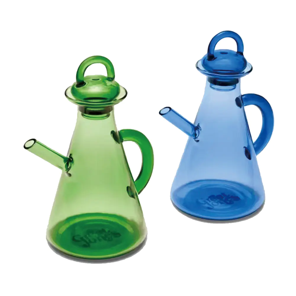 Vinagrera cónica de vidrio de borosilicato para aceite y vinagre